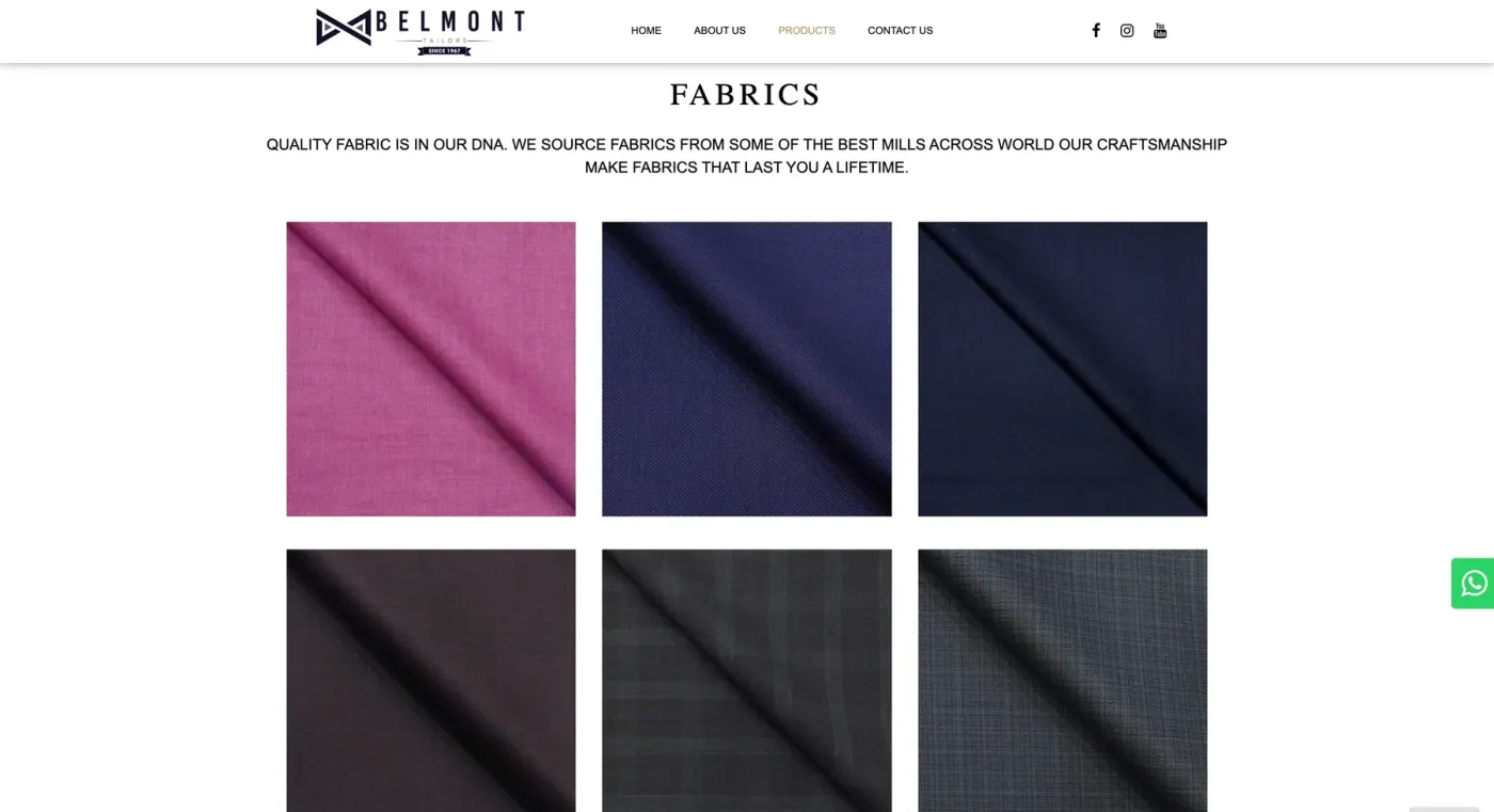 Belmont Tailors: screen 2