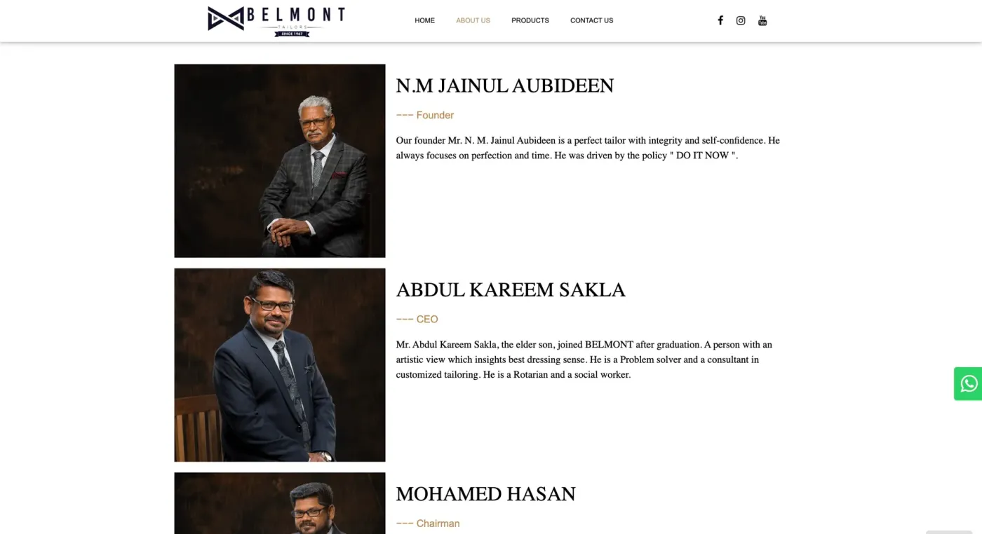 Belmont Tailors: screen 3