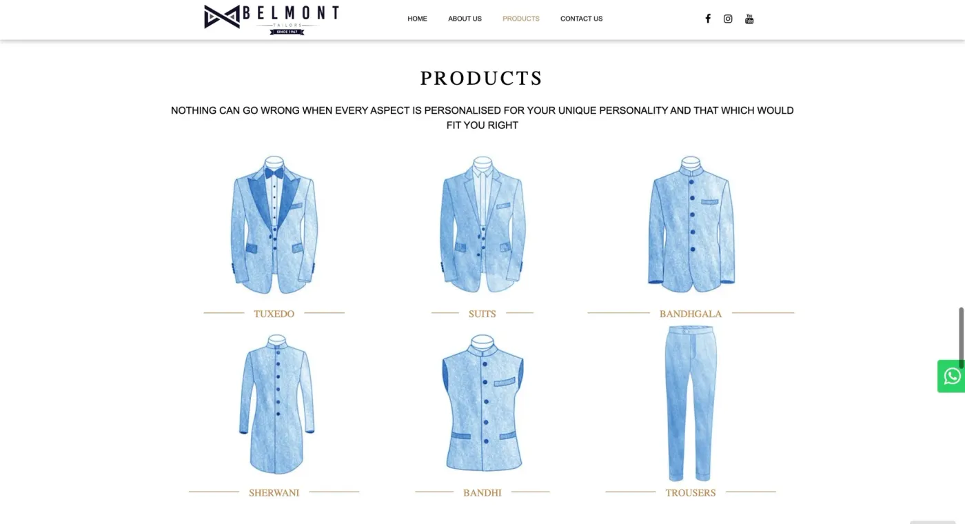Belmont Tailors: screen 4