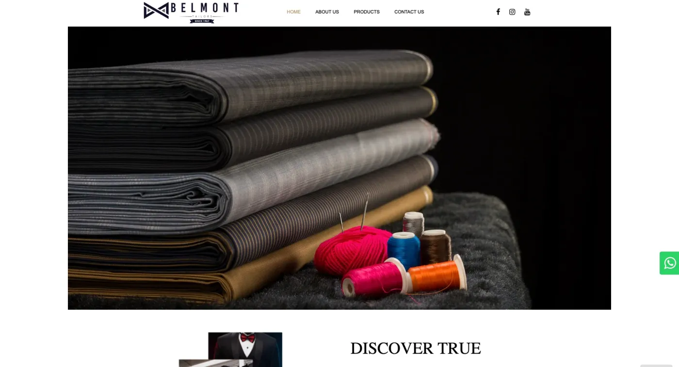 Belmont Tailors project preview