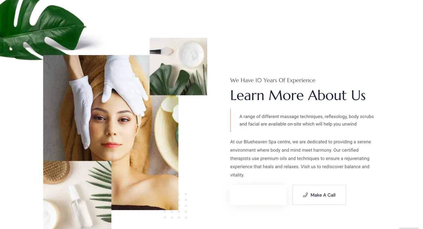 Blue Heavens Spa: screen 1