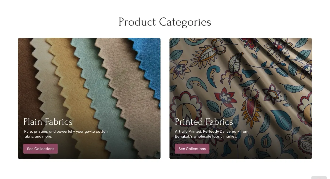 First Class Fabrics: screen 8