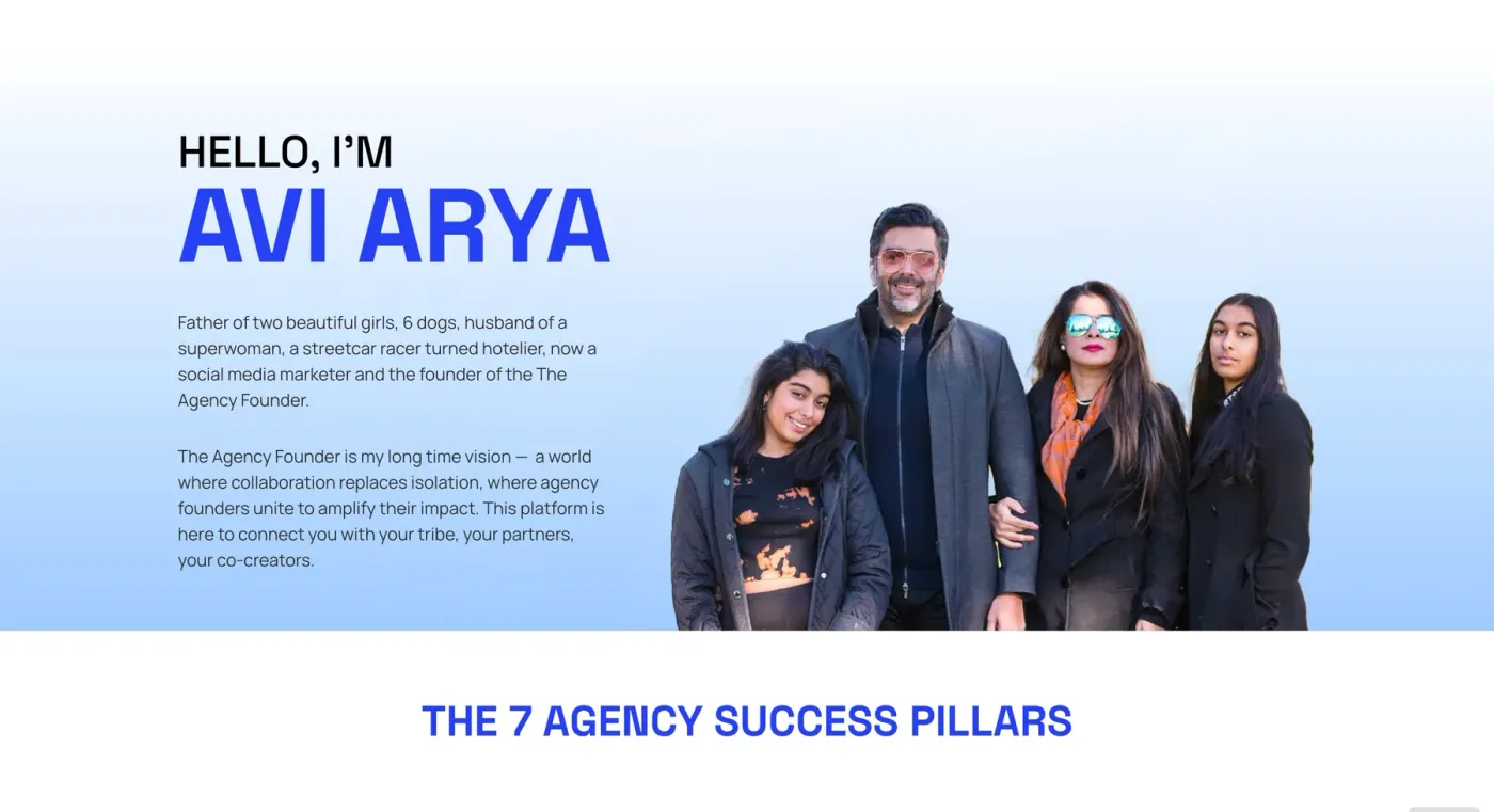 The Agency Founder: screen 2